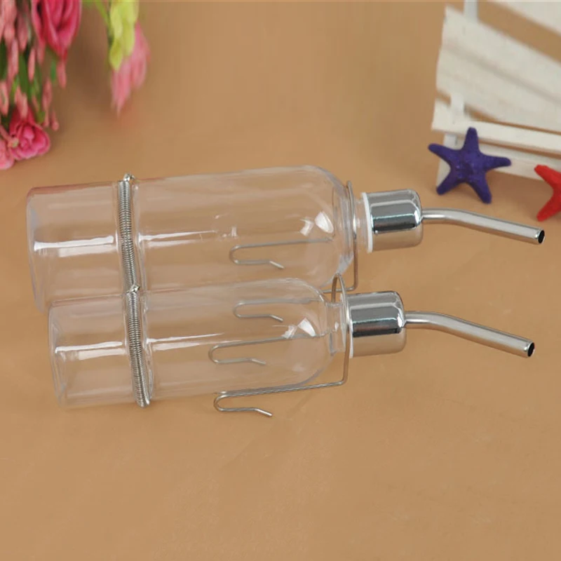 1PC Water Feeder Bottle Hanging Drinking Fountain For Pet Small Animal Rabbits Hanging Water Bowl 180ML/350ML