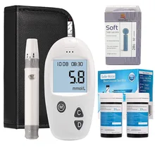 Safe-Accu Blood Glucose Monitor 50/100pcs Test Strips Lancets Glucometer Kit   Diabetes Blood Sugar Monitor Cholesterol Meter