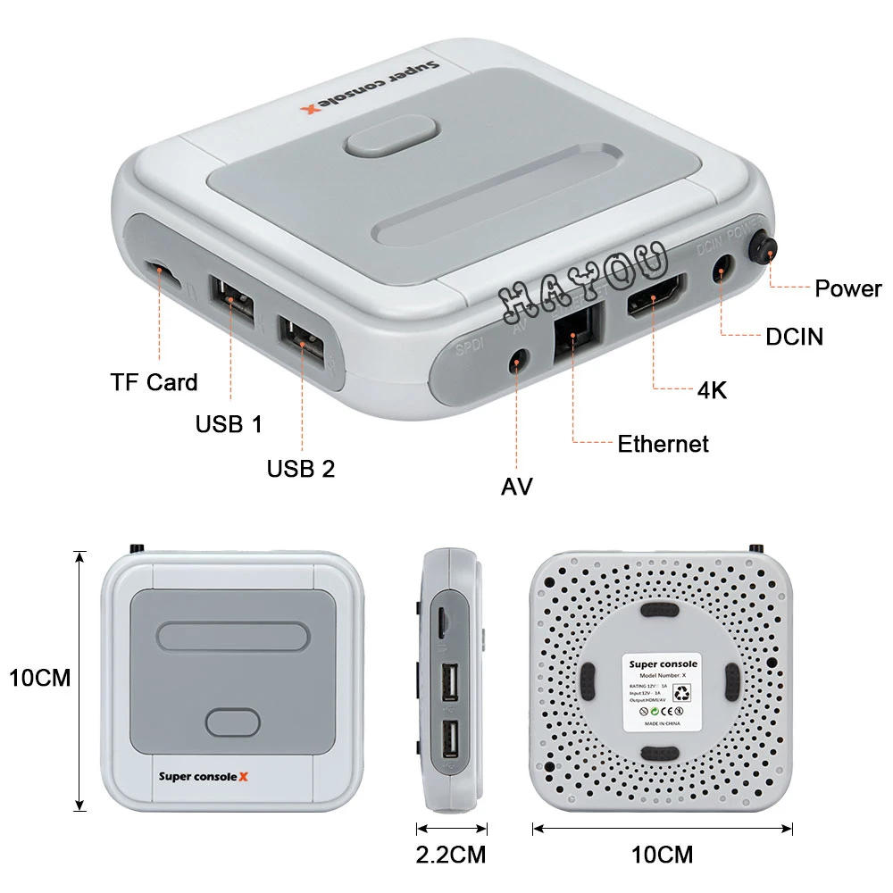 Video Game Console Retro WiFi Super Console X HD TV Box Video Game Player for PS1/N64/MD With 40000+Games 2 Wireless Controllers