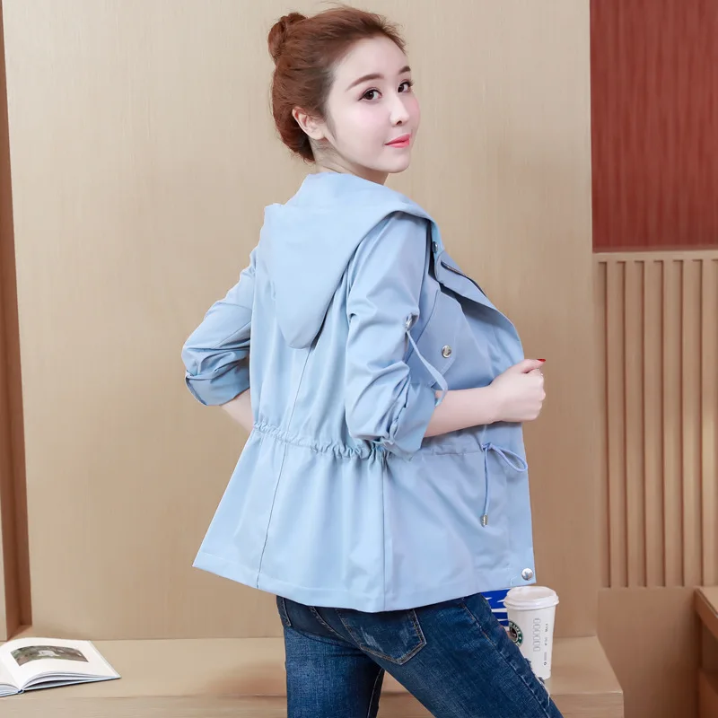 

2019 Spring Clothing New Style Korean-style College Style Middle School Students Loose-Fit Hooded-Junior High School STUDENT'S T
