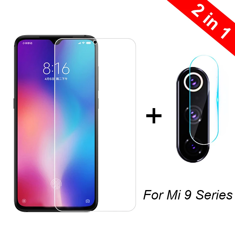 

2 in 1 9H Glass For Xiaomi 9 lite se Screen Protector film For Xiaomi mi 9 mi9 pro HD Camera Glas xiomi 9lite 9se Tempered glass