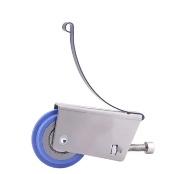 

1PCS 304Stainless Steel Sliding Door Lower Rollers Mute Single Nylon Wheel Wardrobe Cabinet Door Pulley Door Pulley Accessories