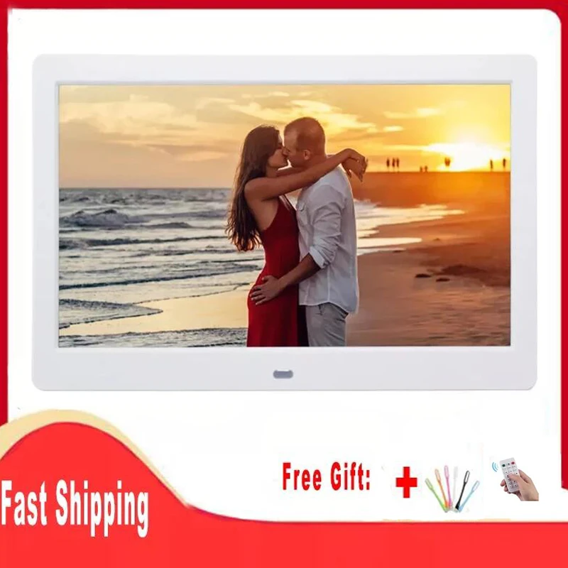 10.1 inch digital photo frame ultra-thin LED electronic photo album1280*800 LCD photo frame MP3 video player