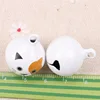 5pcs Jingle Bells Cute Yellow-eyed cat Ornament Metal Bell for Home Party Tree Pendant Children's shaker Decoration 27mm ► Photo 2/6