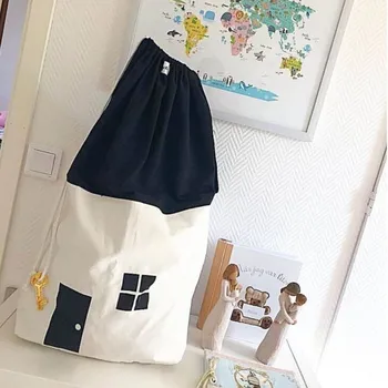 

Large Storage Bag for Kids Toys Cleaning Laundry Nordic Home Decor Sundries Organizer Bag with Drawstring Christmas Gift HM0075