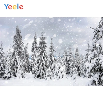 

Yeele Winter Landscape Photocall Bokeh Snow Forest Photography Backdrops Personalized Photographic Backgrounds For Photo Studio