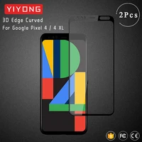 YIYONG 3D Rand Gebogenem Glas Für Google Pixel 4 3 XL Gehärtetem Glas Screen Protector Für Google Pixel 3A XL pixel 2 Pixel4 Glas