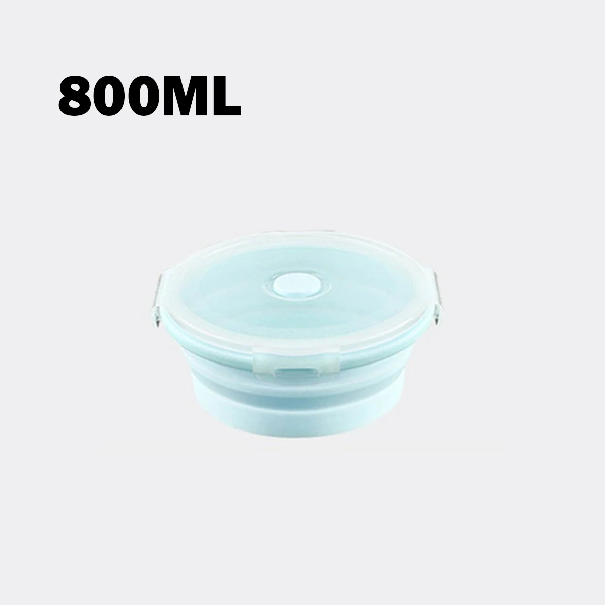 

1/4Pcs Collapsible Lunch Box Silicone Round Folding Bowl Portable Picnic Storage Food Container DEC889
