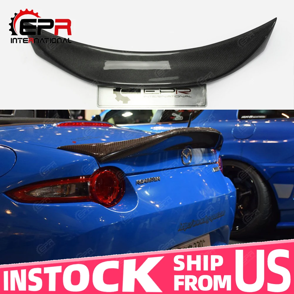 Склад США для Mazda MX5 Miata ND RF LMS стиль углеродное волокно Утконос спойлер отделка