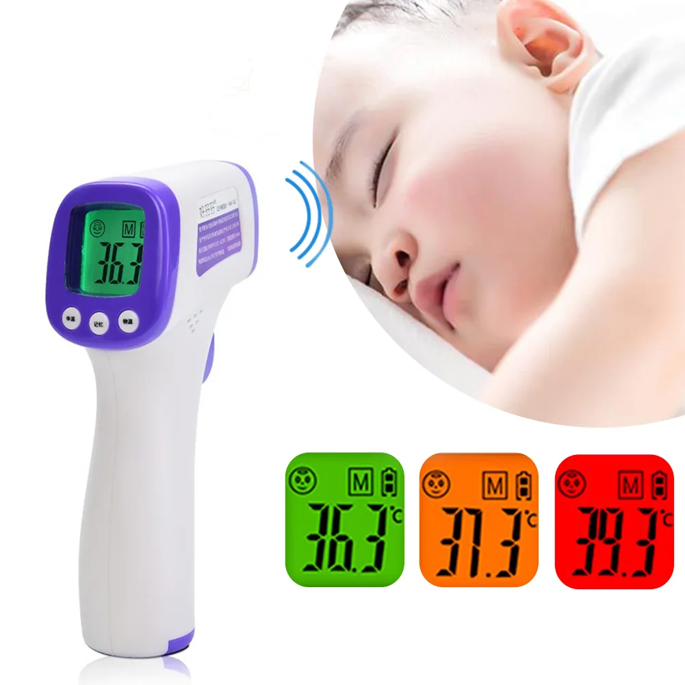

Fast delivery Baby Infrared Thermometer Electronic Thermometer Children Baby Digital Home Medical Ear and Forehead Thermometer