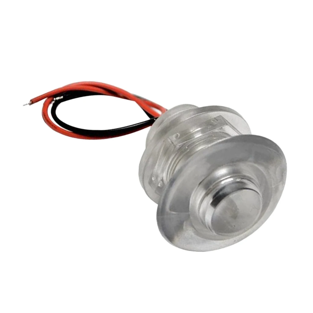 12V LED Boat Lights, Submersible and Waterproof Low Profile Round Navigation Lights for RV, Marine, Boats, Trailers