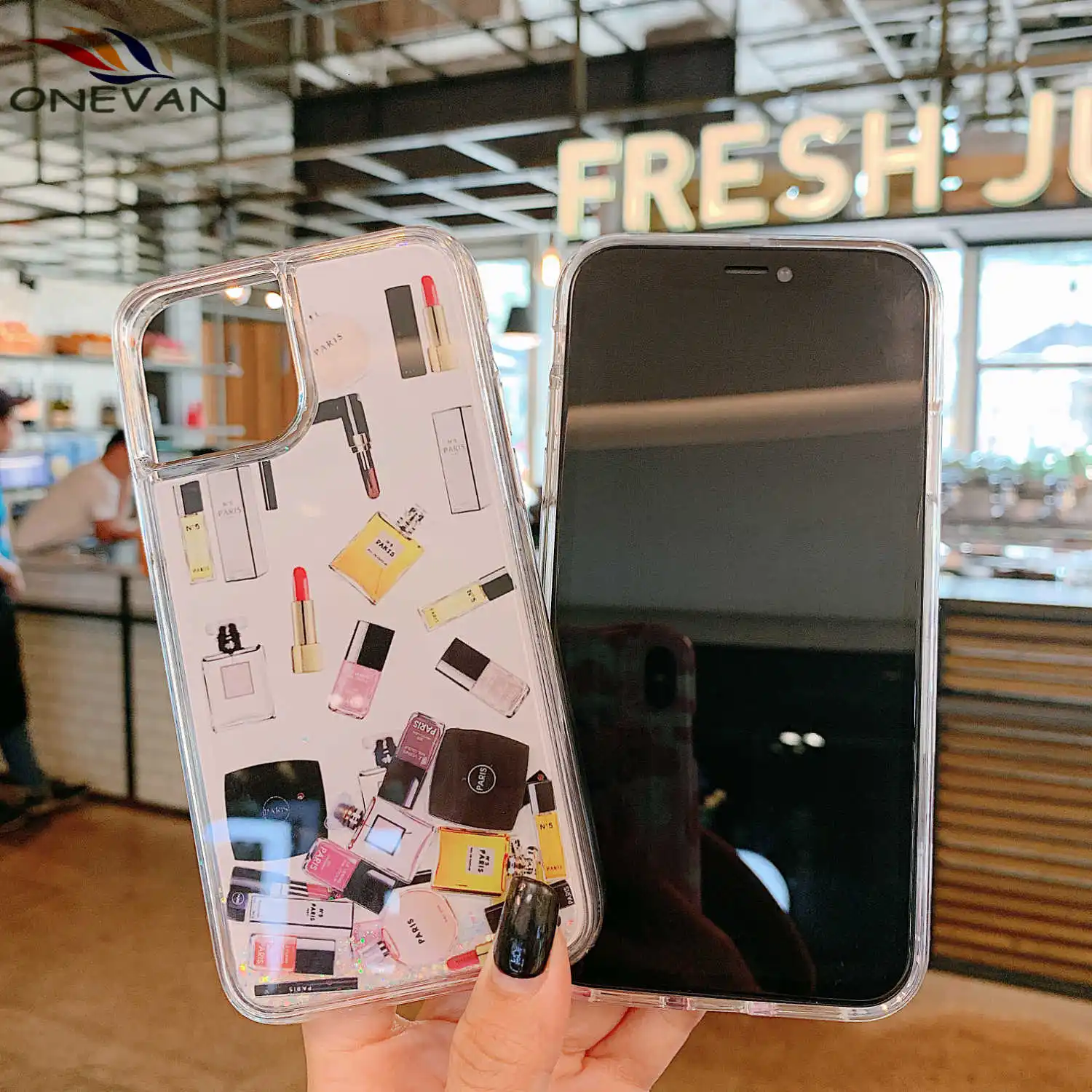 Модная Косметика блестящая пудра песок оболочка для iphone X чехол Pro XS Max funda 6 7 8