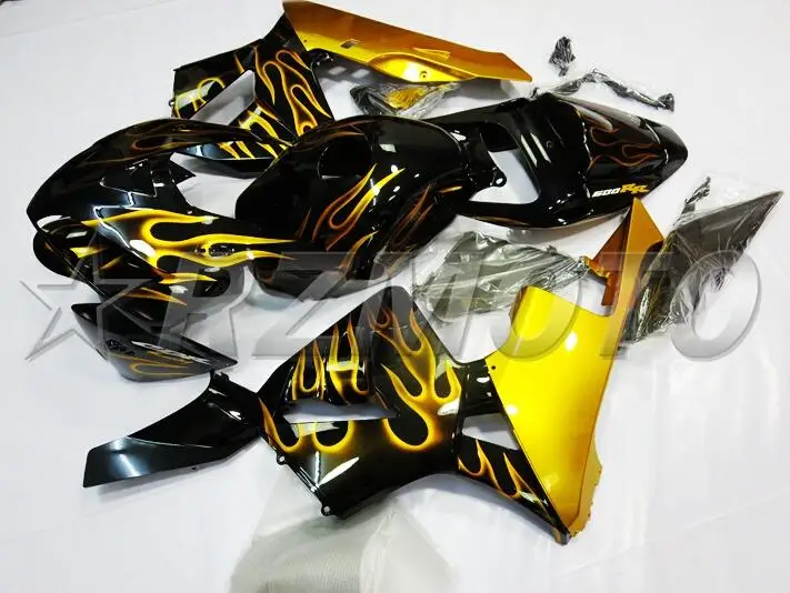 

Top (Injection mold) New ABS Motorcycle Full Fairing Kit Fit For Honda CBR600RR 05 06 F5 2005 2006 Fairings set Golden Flame