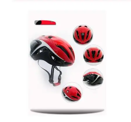 red and black Новейший аэродинамический MTB велосипедный шлем Сверхлегкий велосипедный шлем интегрально-литой велосипедный шлем Горный Дорожный велосипед шлем - Цвет: red and black