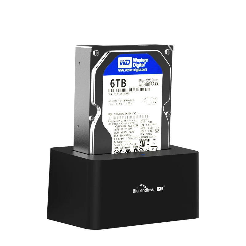 Blueendless Hdd док-станция 2,5 дюйма 3,5 дюйма жесткий диск Корпус Usb 3,0 Sata интерфейс Поддержка Макс 8 ТБ ЕС разъем