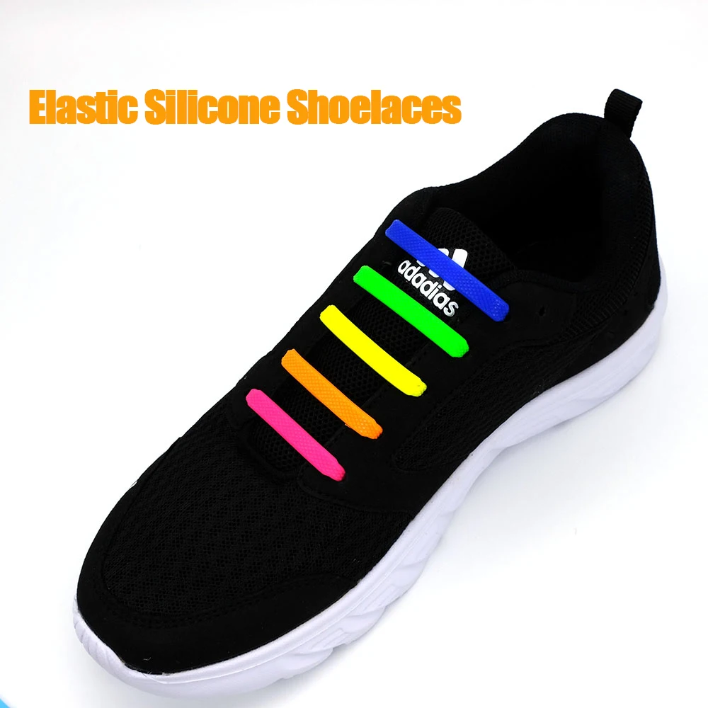 16Pcs/Set Silicone Elastic Shoelaces No Tie - true deals club