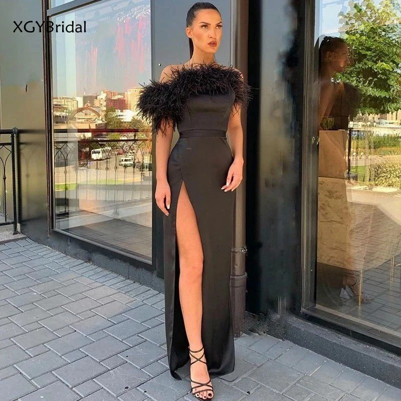 Black straight gown Clearance