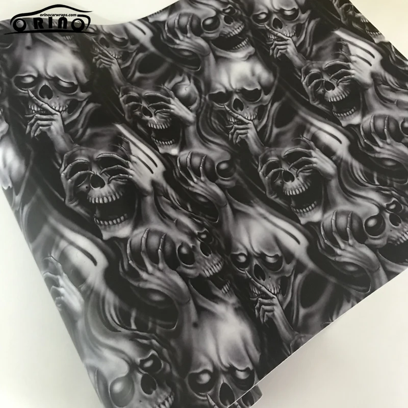 Skull Sticker Bomb Vinyl Wrap-5