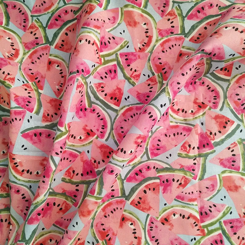 New 105cm Width 100 Cotton Fabric Watermelon Printed Fabric Sewing Material For Quilting Patchwork Cloth Diy Dress Clothing Material For Quilting Sewing Materialprinted Fabric Aliexpress