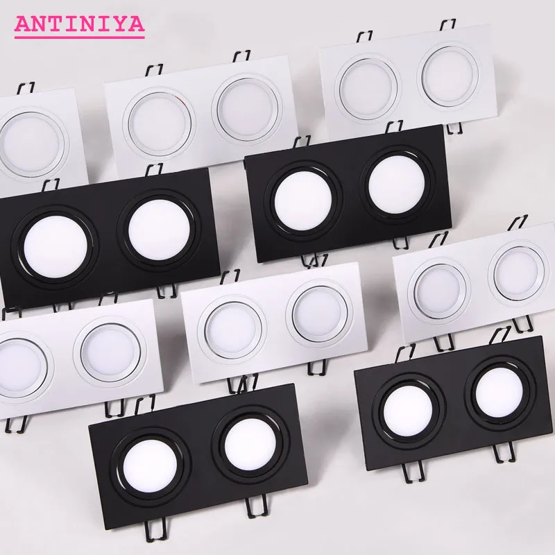 

Dimmable Square LED COB Spotlights Ceiling lamp AC85-265V 7W 10W 14W 20W recessed Downlights LED Panel light indoor lighting