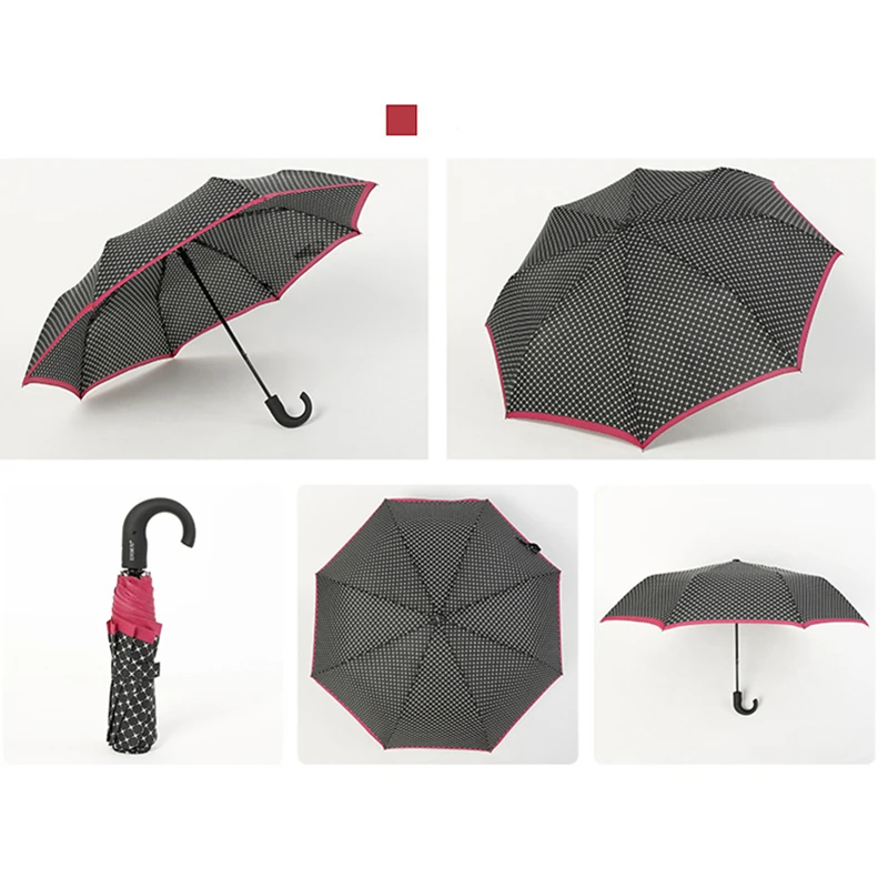 Складной зонт маленькая звезда автоматический зонт трехскладной 8k ветрозащитный солнцезащитный Зонт Солнечный дождливый зонтик мода на открытом воздухе