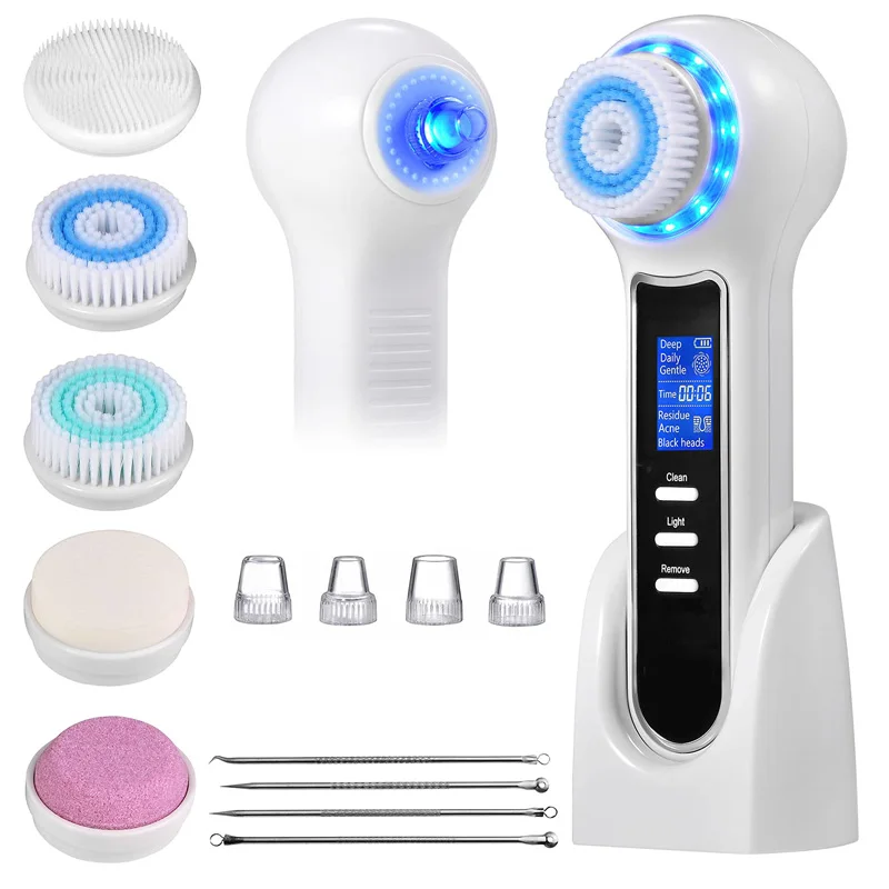 Electric Facial Cleansing Brush Blackhead Remover Pore Vacuum Cleaner Deep Cleaning Face Care Black Head Removal Machine facial cleansing brush acne and blackhead removal tools
