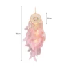 2021 Heart-shaped Lighted Dream Dream Catcher Hand Bohemian Style Handmade LED Lamp Wall Hanging Romantic Girly Heart Decoration 6