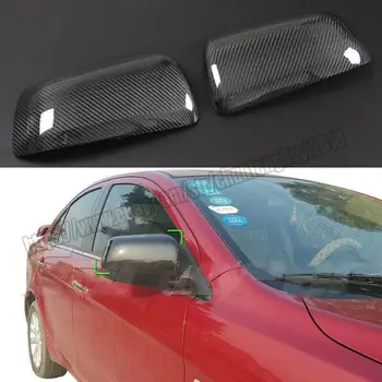 

Car modification Car accessories Carbon Fiber Rear View Mirror Back Up Mirror Cover Trim For Mitsubishi Lancer EX