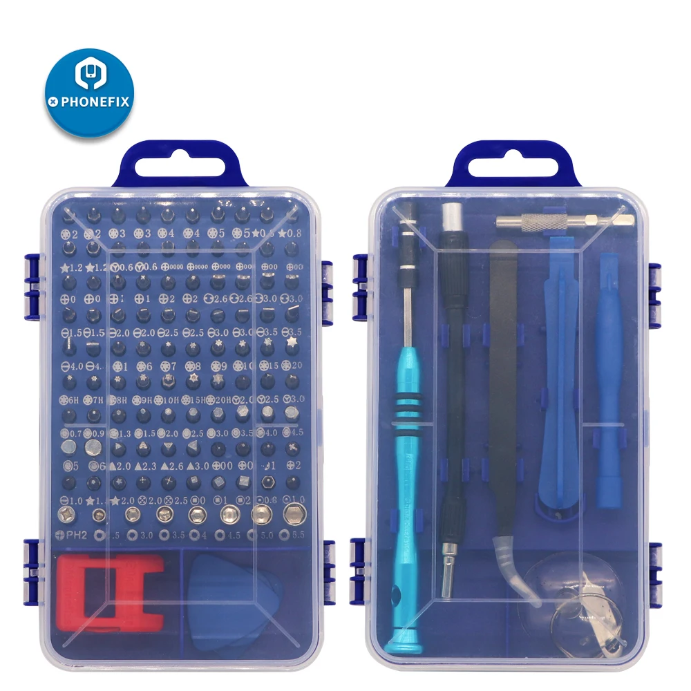

PHONEFIX 110 in 1 Sets Precision Multi Purpose Torx Screwdriver Set For Cell Phone Disassemble Watch Glasses Electrical Tools