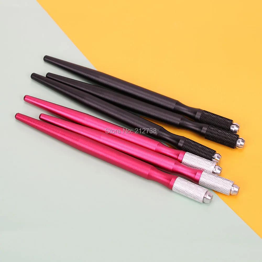 

New 10 pcs Round Flex Needle Lock-Pin Device Manual Permanent Makeup Embroidered Eyebrow Tattoo Pen Tebori Microblading Pen