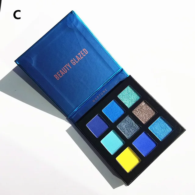 9 color C Красота глазурованная Цвет Fusion макияж тени для век 39 палитра цветов хайлайтер неоновый Пигмент матовый мерцающий тени для век Палитра - Цвет: 9 color C