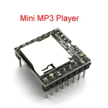 DFPlayer Mini MP3 Player Module MP3 Voice Decode Board Supporting TF Card U-Disk IO/Serial Port/AD MP3-TF-16P for Arduino UNO