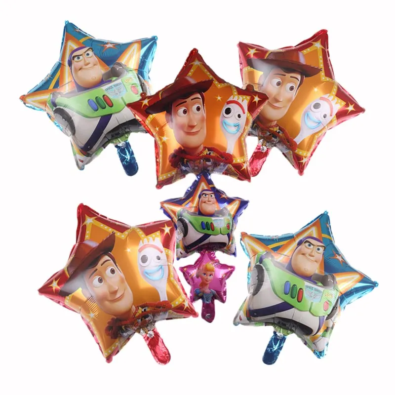 HDBFH New 5pcs/lot five-pointed star cartoon superman shape aluminum balloon holiday party birthday decorative balloon