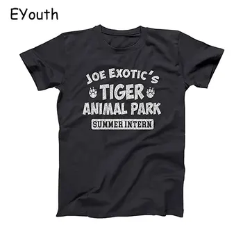 

Joe Exotic Fashion Harajuku Man T-shirts Casual Style Tiger King Print Womens Tee Shirts Vintage O-Neck Short Sleeve Unisex Top