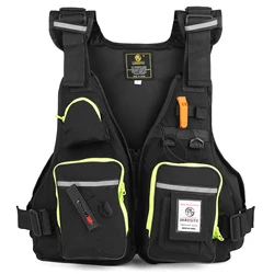 Men's Professional Waterproof Fishing Vest with Multi-Pockets and Adjustable Fit (YB19846B)
