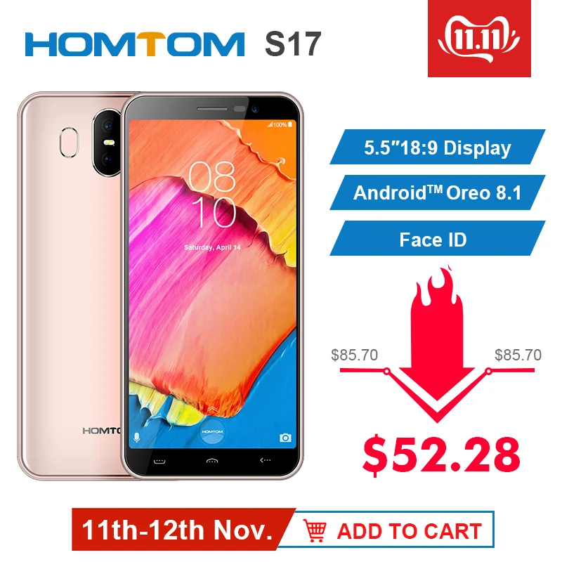 Preise HOMTOM S17 Android 8.1 Quad Core 5,5 \