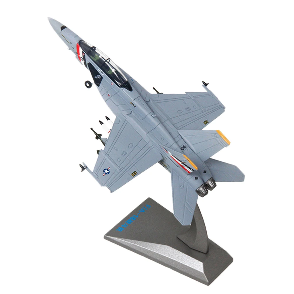 1/100 F18 Aircraft Static Model Airplane With Display Stand Collection Gifts