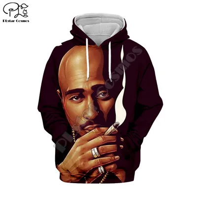 Hoodies PLstar Cosmos Tupac 2Pac 90 х Рэппер Harajuku спортивный костюм 3D принт Толстовка/куртка/мужские, женские в стиле хип-хоп Повседневный стиль-4 - Цвет: Hoodies