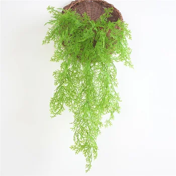 

Artificial Simulation Vine Plants Wall Photography Fake Cypress Rattan Plants Decor Home Garden Wall Hanging Plastic Plant