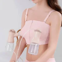 Maternity Bra For Breast Pump Hands Free Pumping Bra Adjustable Cotton Breast Pump Bra No Steel Ring Nursing Bra 1