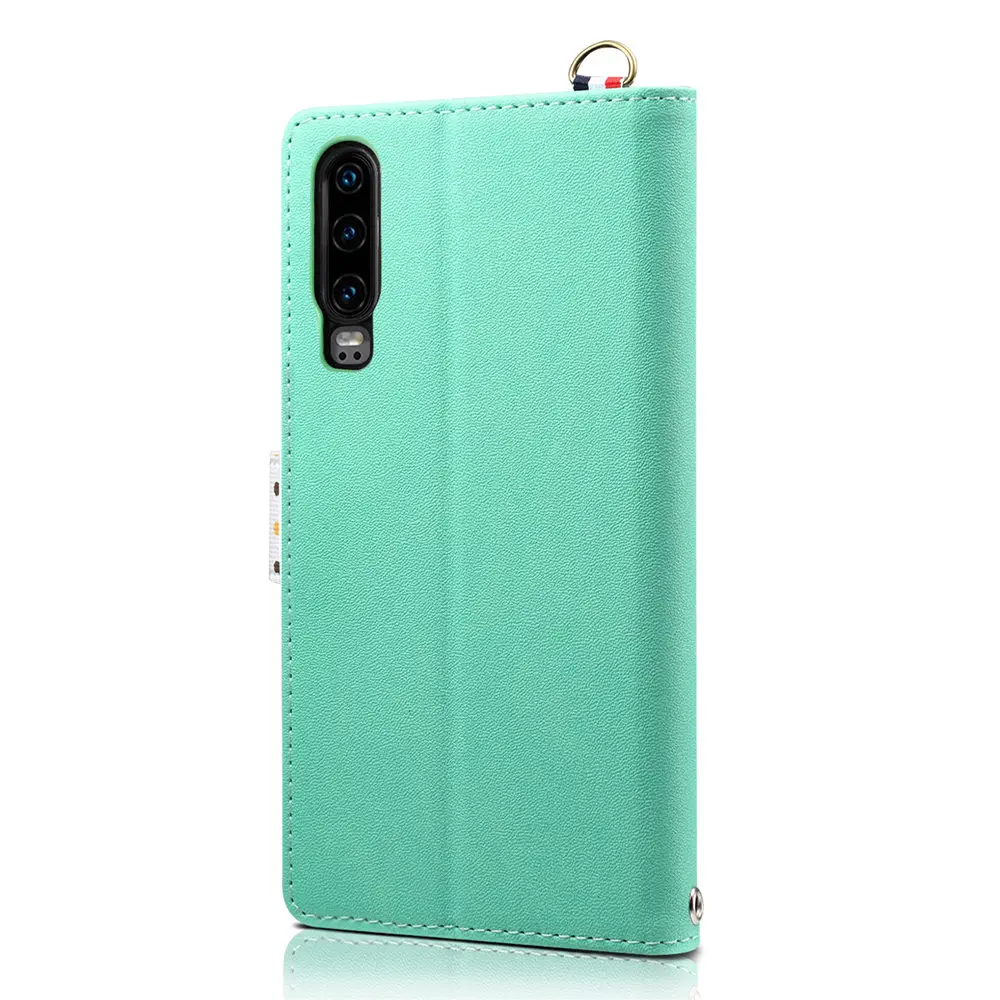 Чехол для huawei P30 Pro p30 lite кожаный бумажник-книжка чехол для huawei P20 Lite флип Etui чехол для телефона с ремешком на шею
