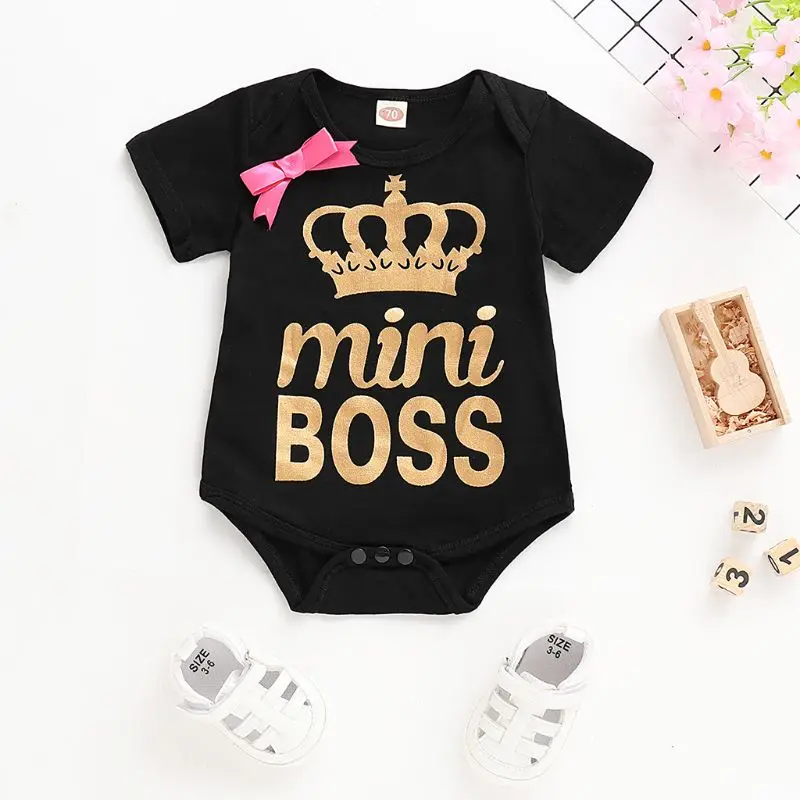 Summer Newborn Baby Girls Letter Print Sleeveless T-shirt Casual Tank Tops Sister Matching Clothes