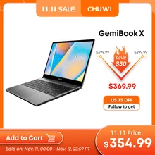 CHUWI ordenador portátil GemiBook X con Windows 10, Laptop con pantalla de 15,6 pulgadas, 1920x1080, Intel Celeron N5100, cuatro núcleos, 4GB de RAM, 128GB de ROM