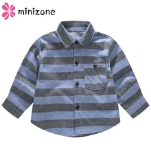 Летняя одежда для маленьких мальчиков одноцветная футболка джентльмена с длинными рукавами, топы для мальчиков, хлопковая рубашка с отложным воротником и карманами школьные блузки