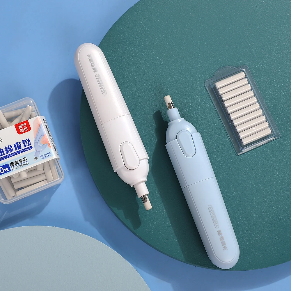 JIANWU 1set Electric Sketch Eraser High Light Automatically Wipe Clean No Debris Fine Art Drawing School Stationery Supplies afbeelding