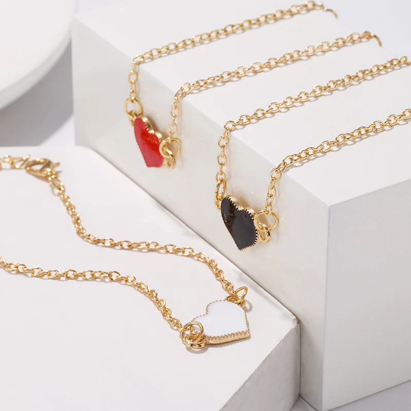 Новинка 2020 лидер продаж Модная бижутерия простые черные и красные браслеты с