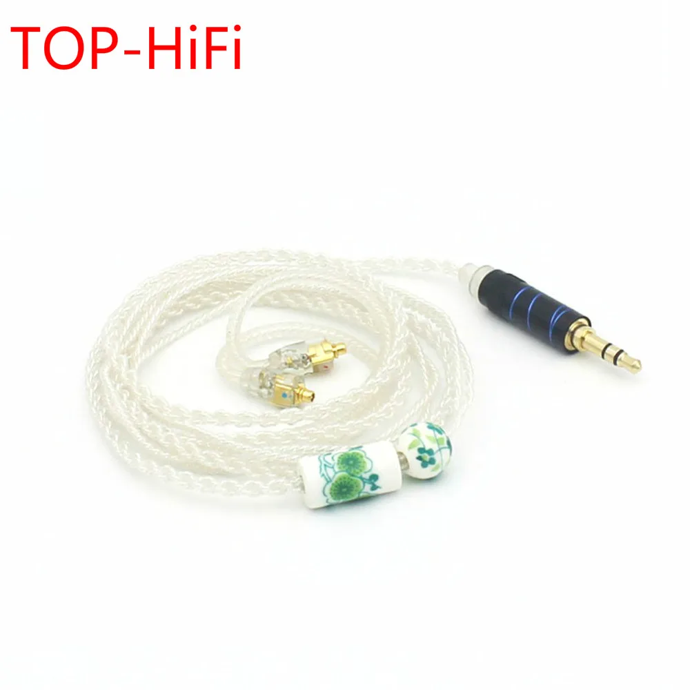 

TOP-HiFi Free Shipping Hand-Made 3.5mm Silver Plated Earphone Wire MMCX For SE846 SE535 SE315 SE215 UE900