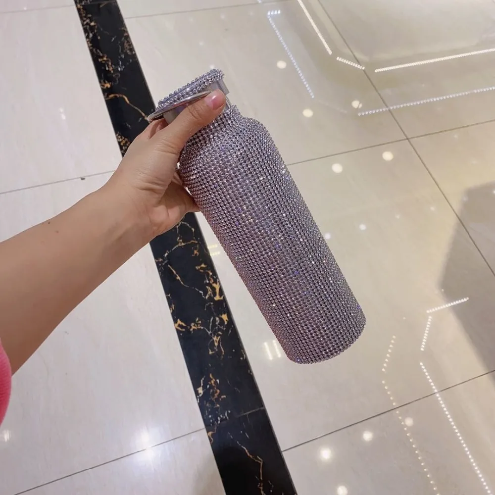2020 Designer Kettle Clutch Bottle Vacuum Cup Evening Bags With Diamonds Blingbling Clutches