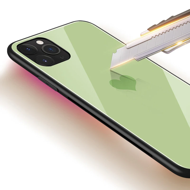 Для iphone 11 pro max/11 pro закаленное стекло чехлы Защита любовь конфеты цвет телефонные чехлы для iphone 11 pro стеклянная оболочка Крышка