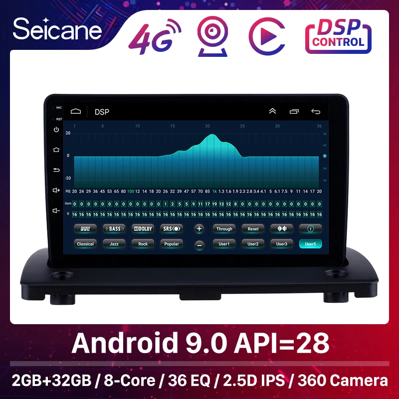 Seicane 2 ГБ + 32 Android 9 0 автомобиль радио GPS мультимедиа для Volvo XC90 2004 2014 дюймов